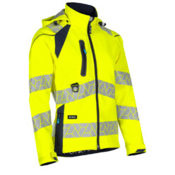 SYNQ Ladies Deteqtor Hi Vis Stretch Softshell