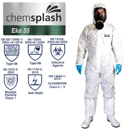 Chemsplash EKA 55 Coverall 3 Chemsplash EKA 55 Coverall