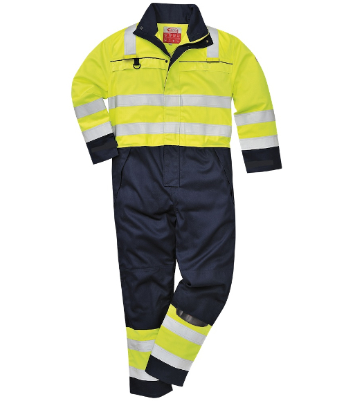 Bizflame Work Hi-Vis Multi-Norm Contrast FR Coverall